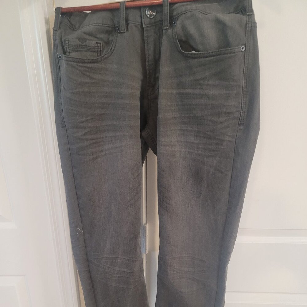 Buffalo David Bitton Evan-x Slim Stretch 30x32 Washed Black Jeans Pre-Owned
